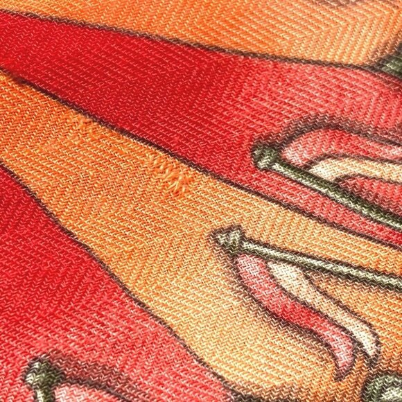 HERMES LUNA PARK amusement park Calle Jean 140 shawl Stole / Shawl Scarf - Picture 12 of 13